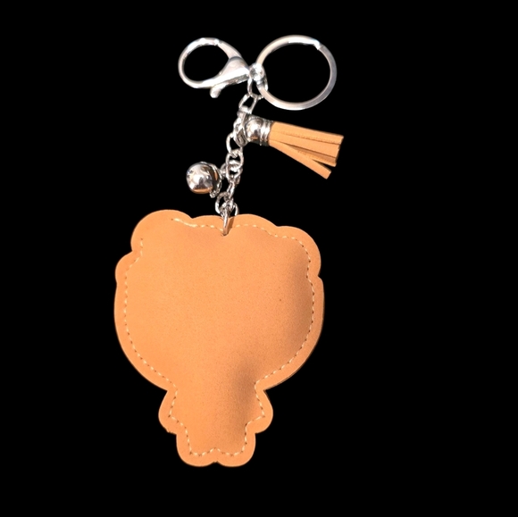 Cute Rhinestone Noodle Bowl Character Keychain – Sparkly Bag Charm - Picture 3 of 3